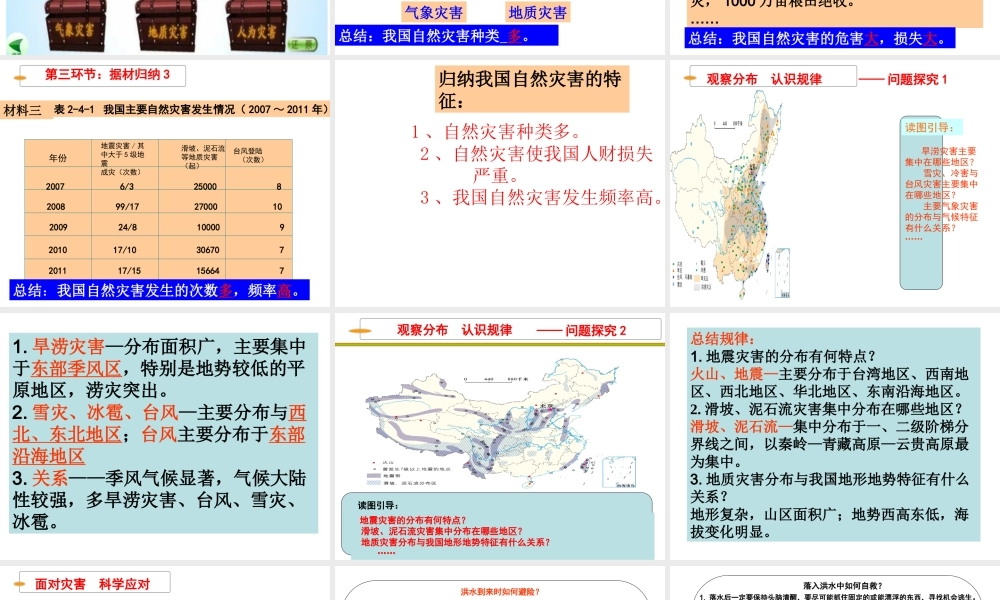 -八年级地理上册 第2章 活动课 认识我国的自然灾害（1）课件 （新版）商务星球版-（新版）商务星球版初中八年级上册地理课件