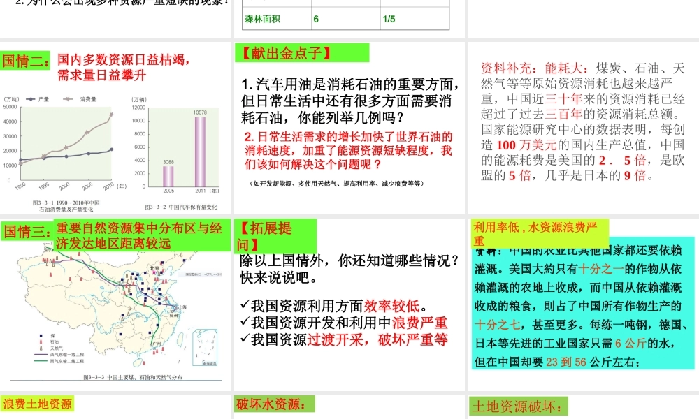 -八年级地理上册 第3章 合理利用与保护自然资源课件（1）（新版）商务星球版-（新版）商务星球版初中八年级上册地理课件