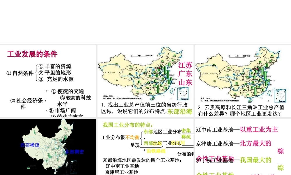 -八年级地理上册 第4章 第2节 持续协调发展工业（第1课时）课件 （新版）商务星球版-（新版）商务星球版初中八年级上册地理课件