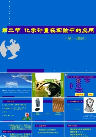 1.2 化学计量在实验中的应用1[人教必修一]