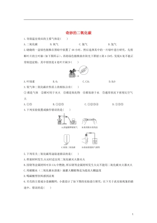 奇妙的二氧化碳测试题