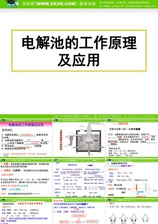 1.2.3《电解池的工作原理及应用》课件（苏教版选修4）