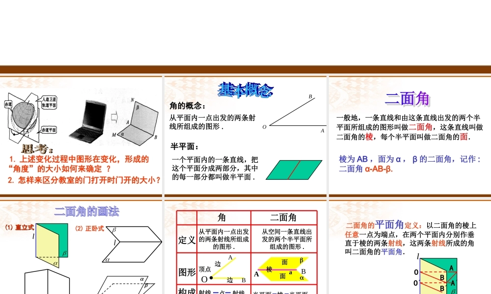 1.2.4平面与平面的位置关系（2）
