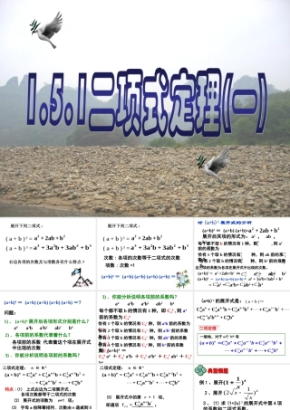 1.5.1二项式定理（一）