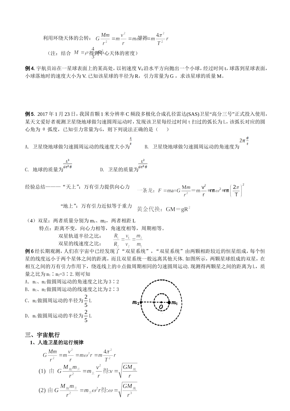 万有引力与航天_第2页