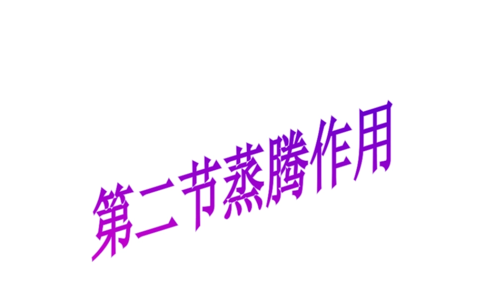 -八年级生物上册 3.4.2 蒸腾作用课件（2）（新版）冀教版-（新版）冀教版初中八年级上册生物课件