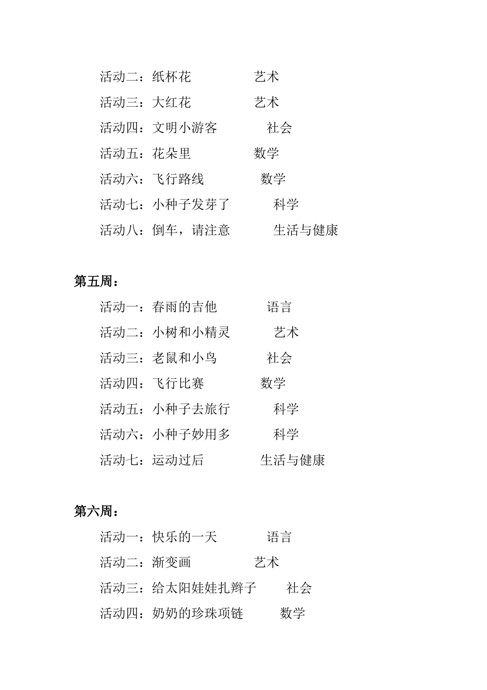 中班 春学期教学计划_第2页