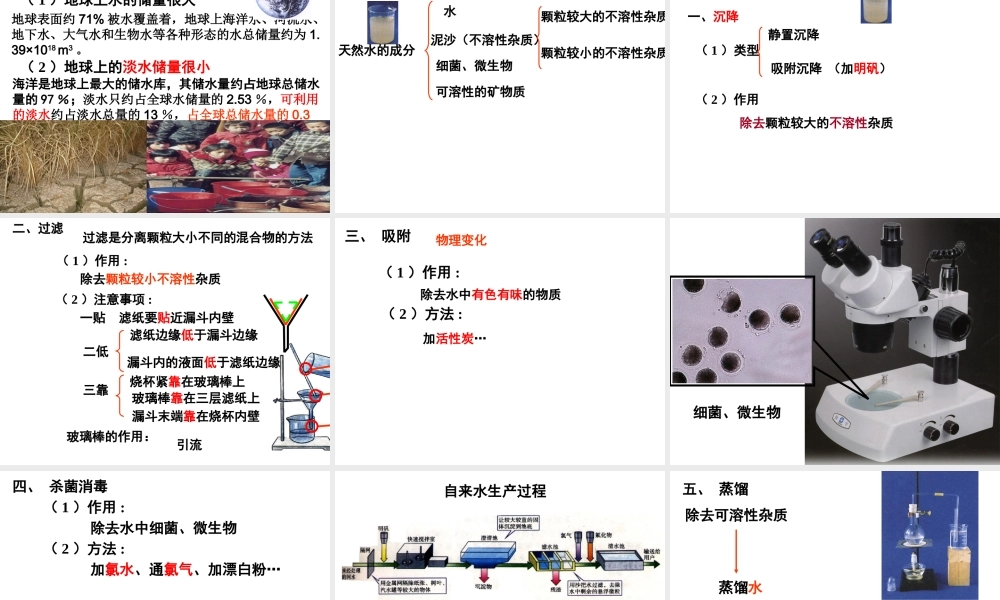 2012年秋九年级化学全册 第二单元 第一节 运动的水分子课件 （2012新版）鲁教版