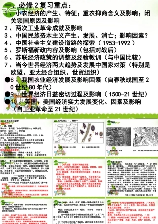 10、必修2总复习课件