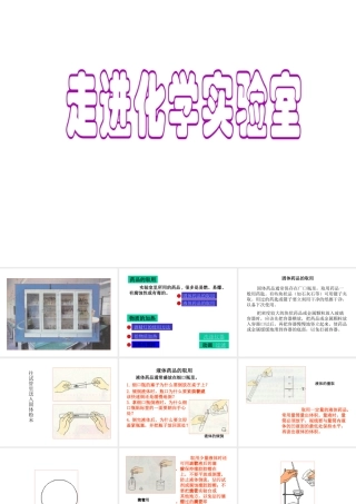 2012年秋九年级化学上册 第一单元 第三节 走进化学实验室课件 新人教版