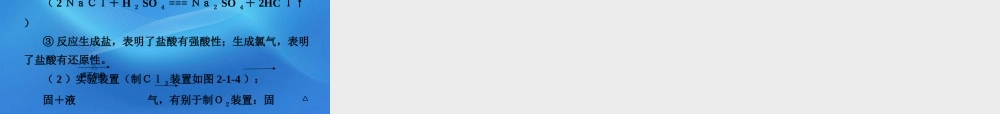 11-12学年高中化学 2.1.1 氯气的生产原理及性质学案（PPT） 苏教版必修1