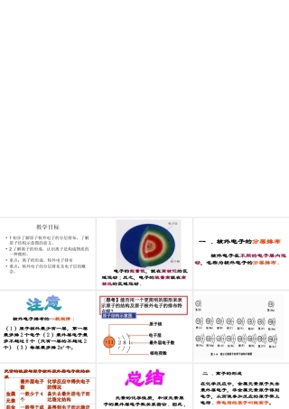 2012年秋九年级化学上册 原子核外电子排布规律，离子的形成课件 新人教版