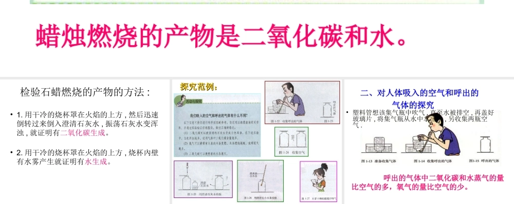 2012年秋九年级化学上册《化学是一门以实验为基础的科学》课件1 新人教版