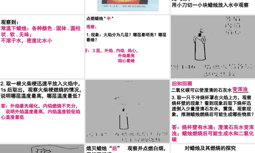 2012年秋九年级化学上册《化学是一门以实验为基础的科学》课件5 新人教版