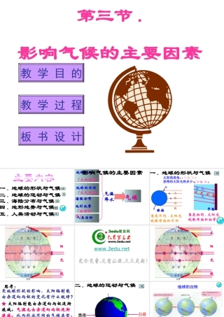 2012年秋七年级地理上册《影响气候的主要因素》课件 湘教版