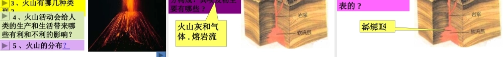 2012年秋七年级科学上册 第三章 第4节 地壳运动和火山地震课件 浙教版