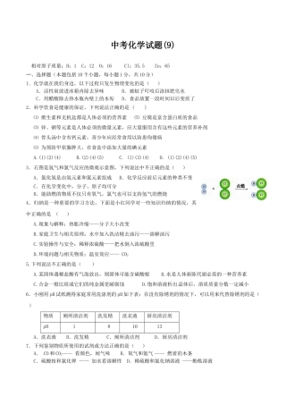 中考化学试题