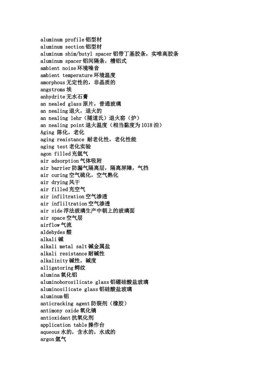 中空玻璃应用英语专业术语_第2页
