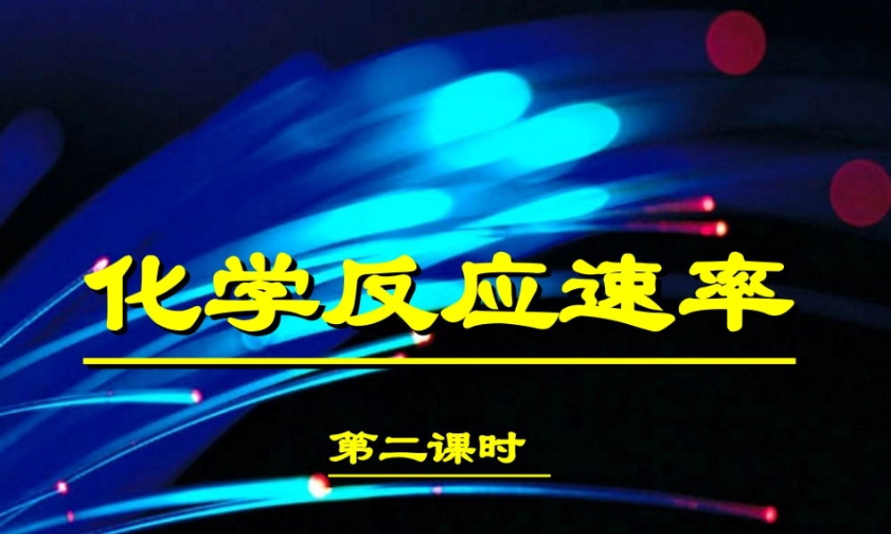 13化学反应速率（二）