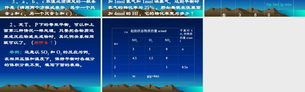 18影响化学平衡的条件（二）