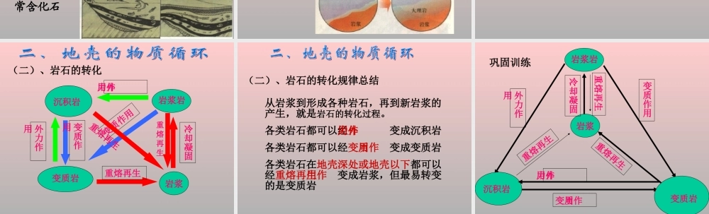 2.1 地壳的物质组成与物质循环