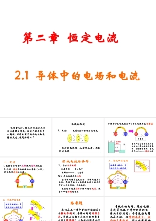 2.1导体中的电场和电流