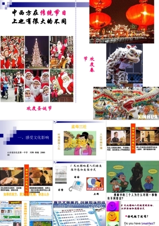 2.1感受文化影响教学课件