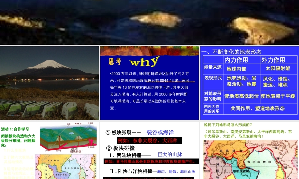 2.2 地球表面形态