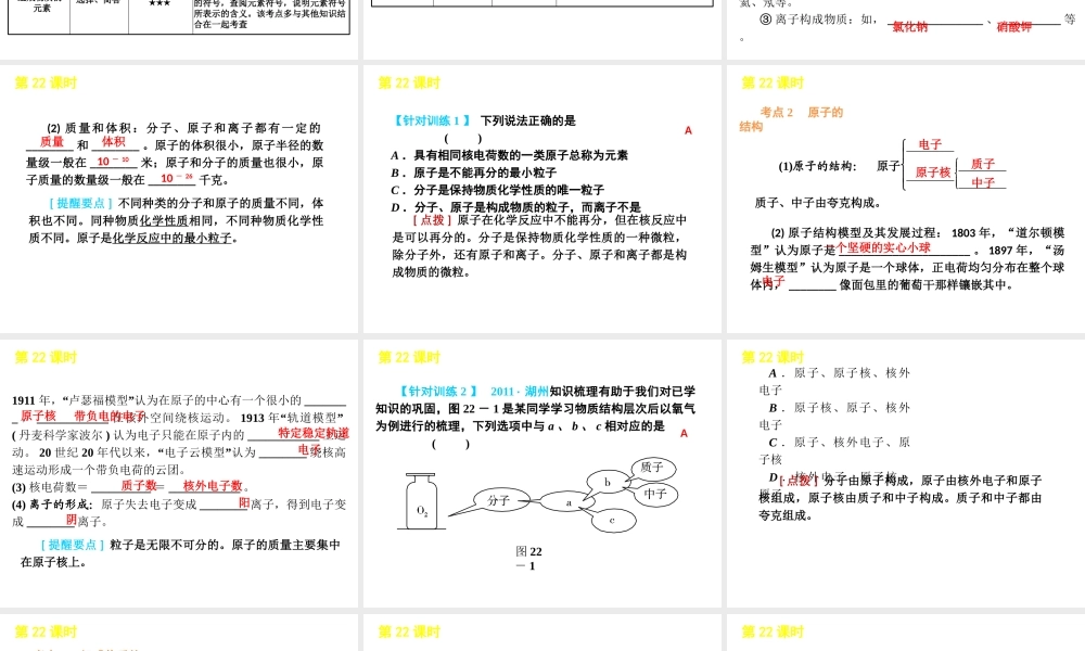 2012年2月中考科学一轮复习 第4单元精品课件 浙教版