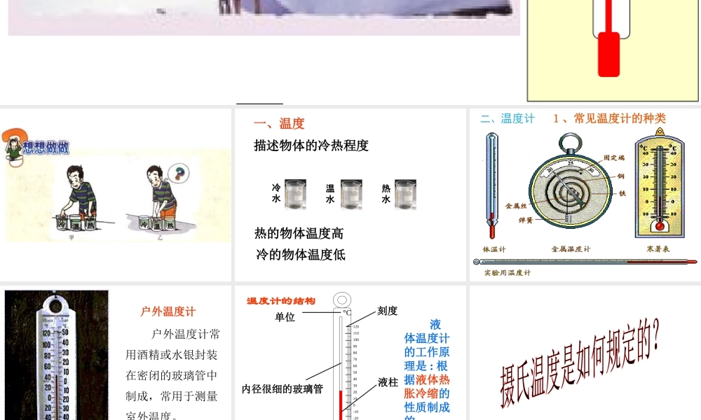 1、温度与温度计课件
