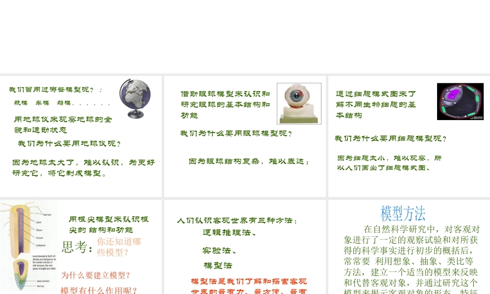 1.1模型、符号的建立与作用