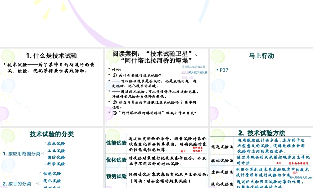 2.3技术试验及其方法