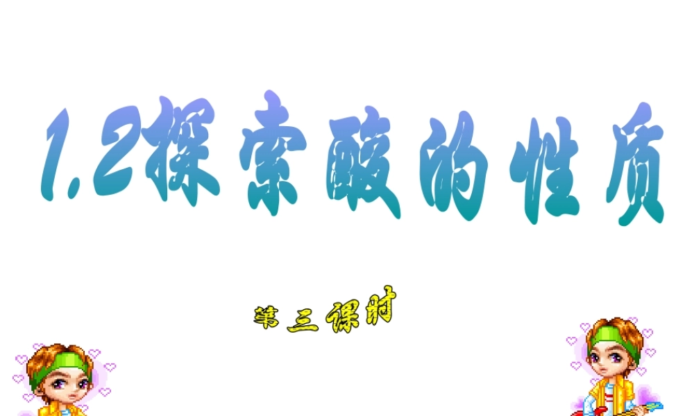 1.2探究酸的性质（第三个课时）