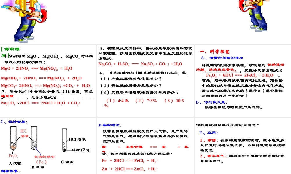 1.2探究酸的性质（第三个课时）