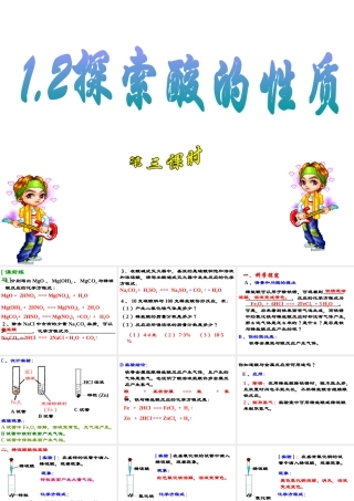 1.2探究酸的性质（第三个课时）