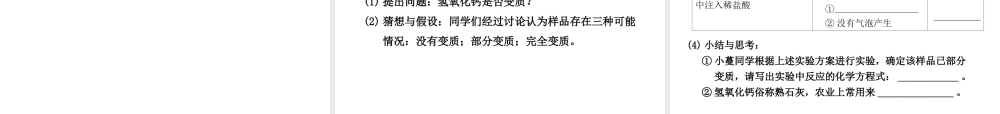 2012年2月中考科学一轮复习 第35课常见的化合物(一)精品课件 浙教版