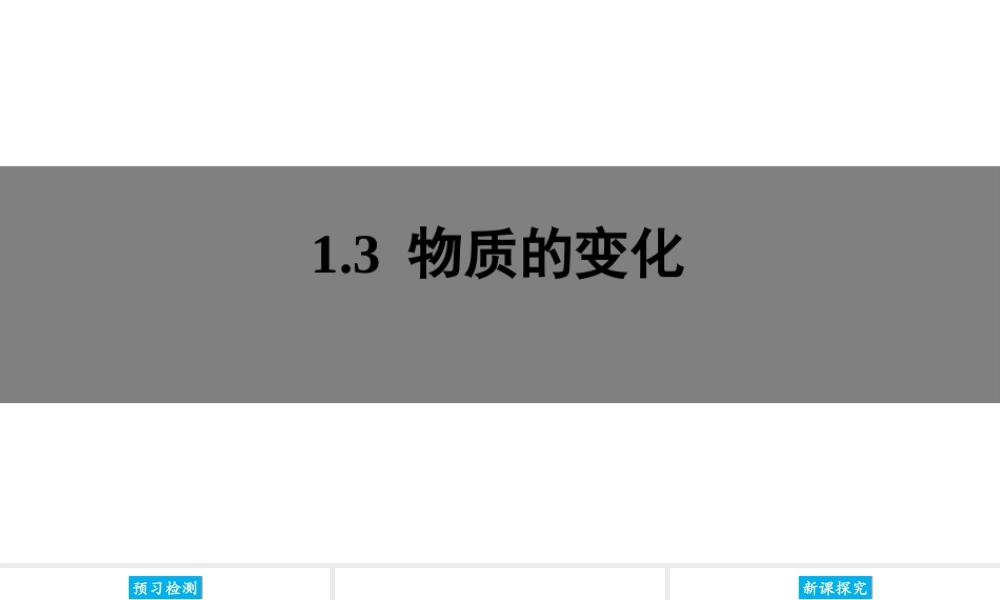 1.3 物质的变化课件