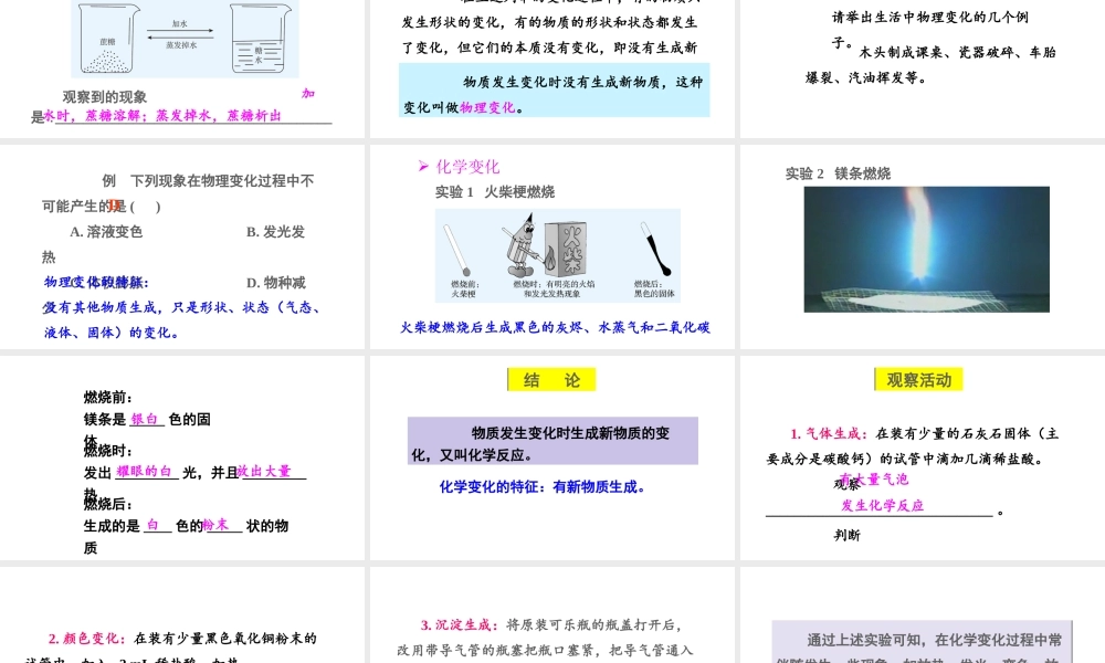 1.3 物质的变化课件
