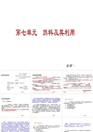 2012年九年级化学秋学期 第七单元—燃料及其利用配套课件 人教新课标版