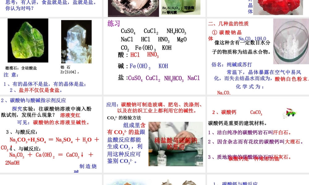 1.4几种重要的盐