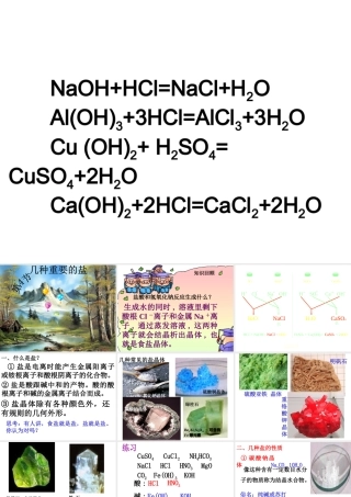 1.4几种重要的盐