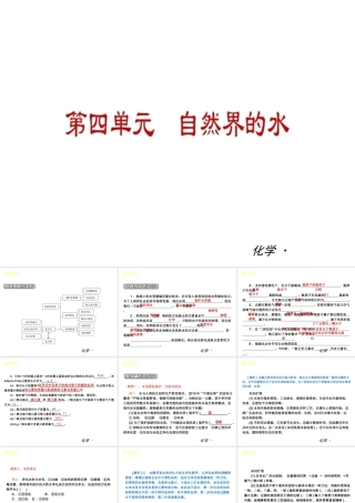 2012年九年级化学秋学期 第四单元—自然界的水配套课件 人教新课标版