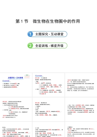 2013年八年级生物上册 第十八章 生物圈中的微生物 5.18.1微生物在生物圈中的作用课件 北师大版