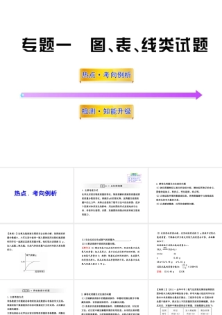 2012年中考化学第二轮复习 专题一图表线类试题