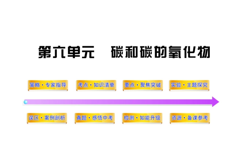 2012年中考化学第一轮复习 第六单元 碳和碳的氧化物课件 人教新课标版