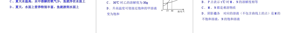 2013年九年级化学下册 第九单元 课题2 溶解度教学课件 新人教版（新课标）