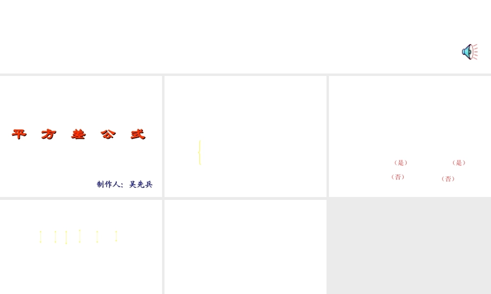 15.3.1 平方差公式 