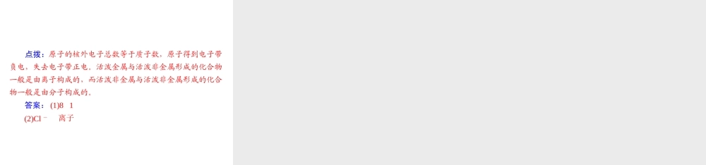 2012年中考化学复习资料 第2讲 构成物质的粒子课件