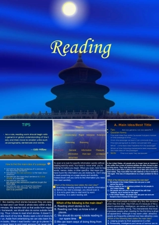 2007年上学期江苏地区高三英语阅读技巧 牛津英语