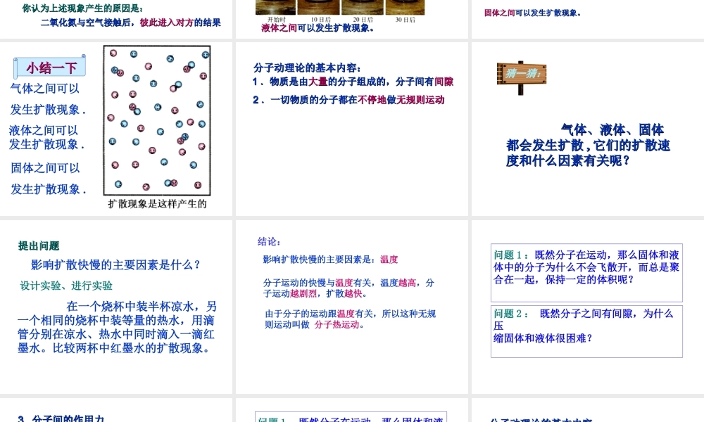 16.1分子热运动课件